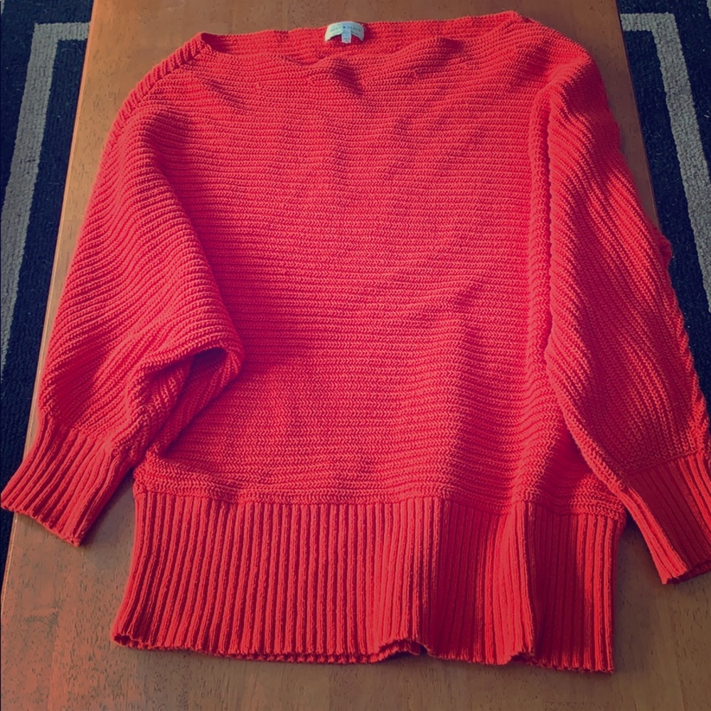Oversized red sweater